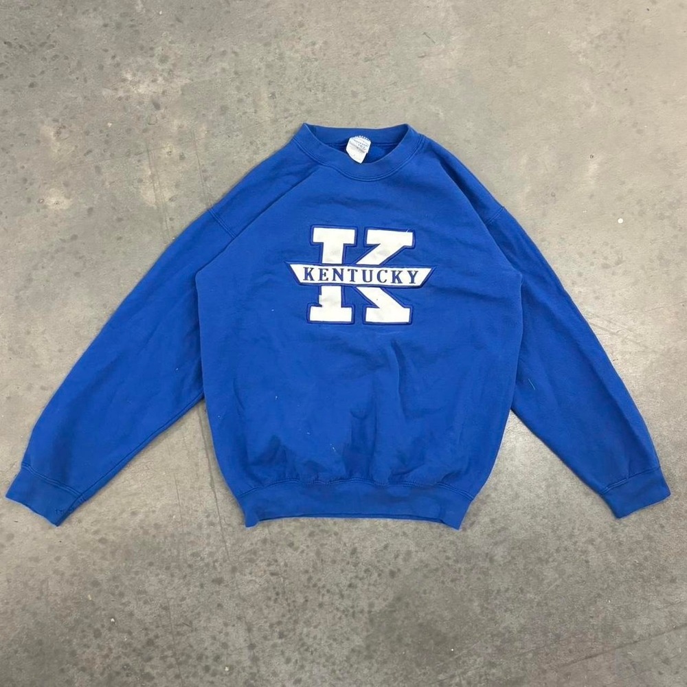 Vintage Kentucky Blue Embroidered Crewneck Sweatshirt